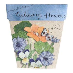 Card & Culinary Flowers Gift of Seeds