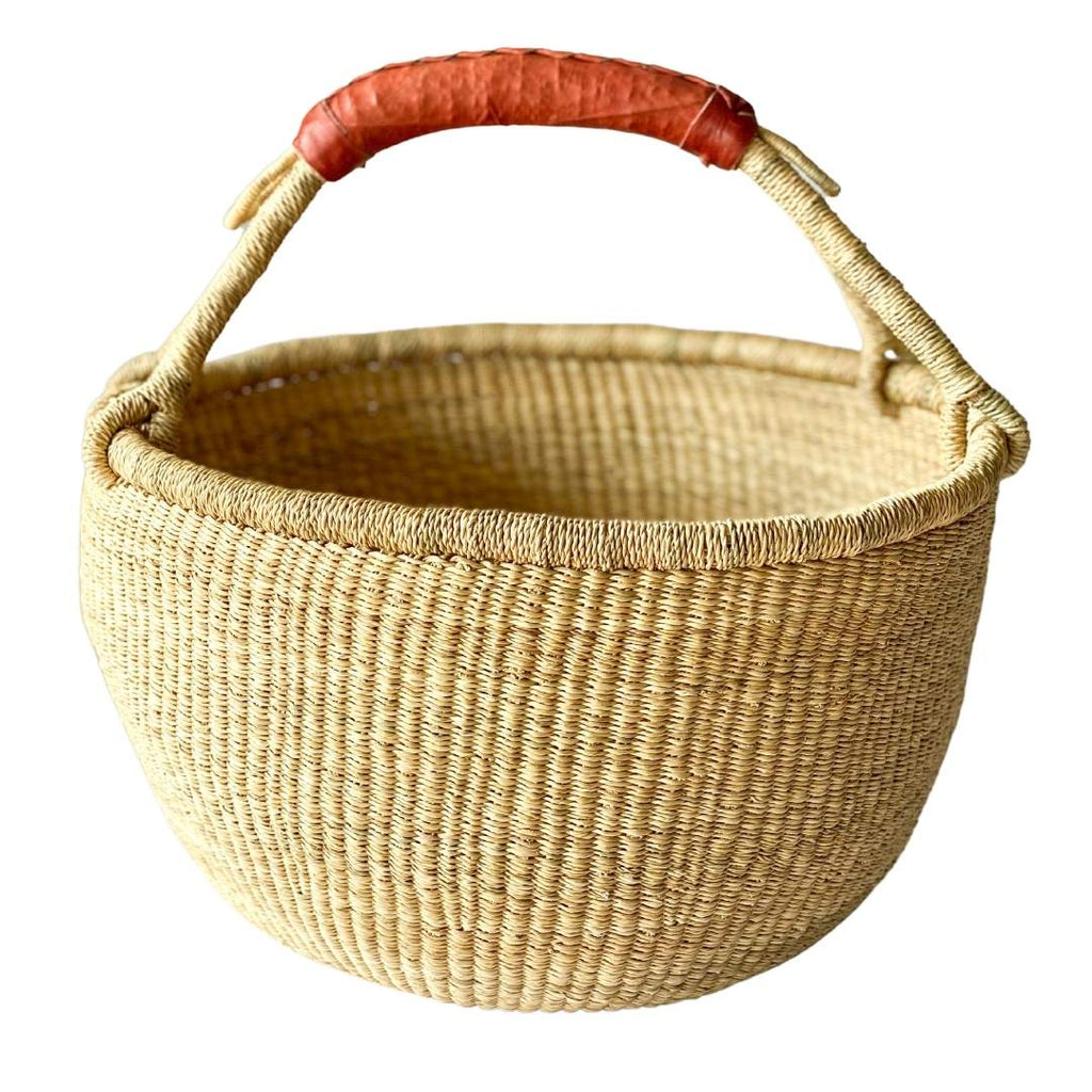 Medium Bolga Basket 12 - Market basket Beach basket