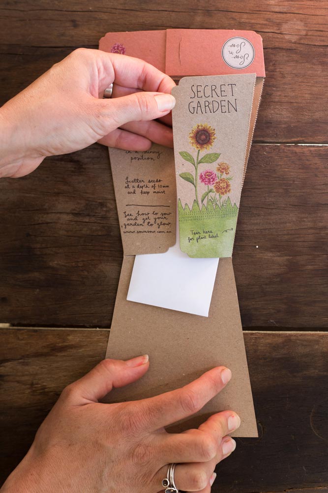 Card & Secret Garden Gift of Seeds