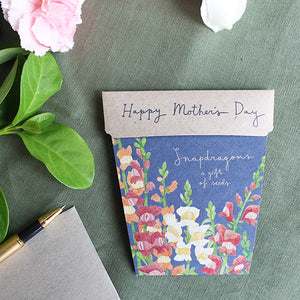 Mother's Day Card & Flowers Gift of Seeds